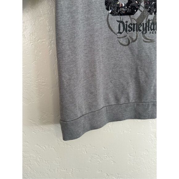 DISNEY PARKS 1X DISNEYLAND RESORTS 55 Year grey & pink quilted Sweatshirt 1X - Picture 4 of 9